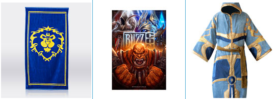Alliance Towel, BlizzCon 2013 Keyart Poster, World of Warcraft Robe: Avatar (Tier 5) Priest